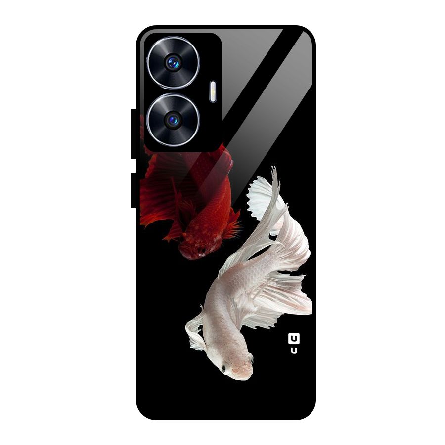 Fish Design Glass Back Case for Realme Narzo N55
