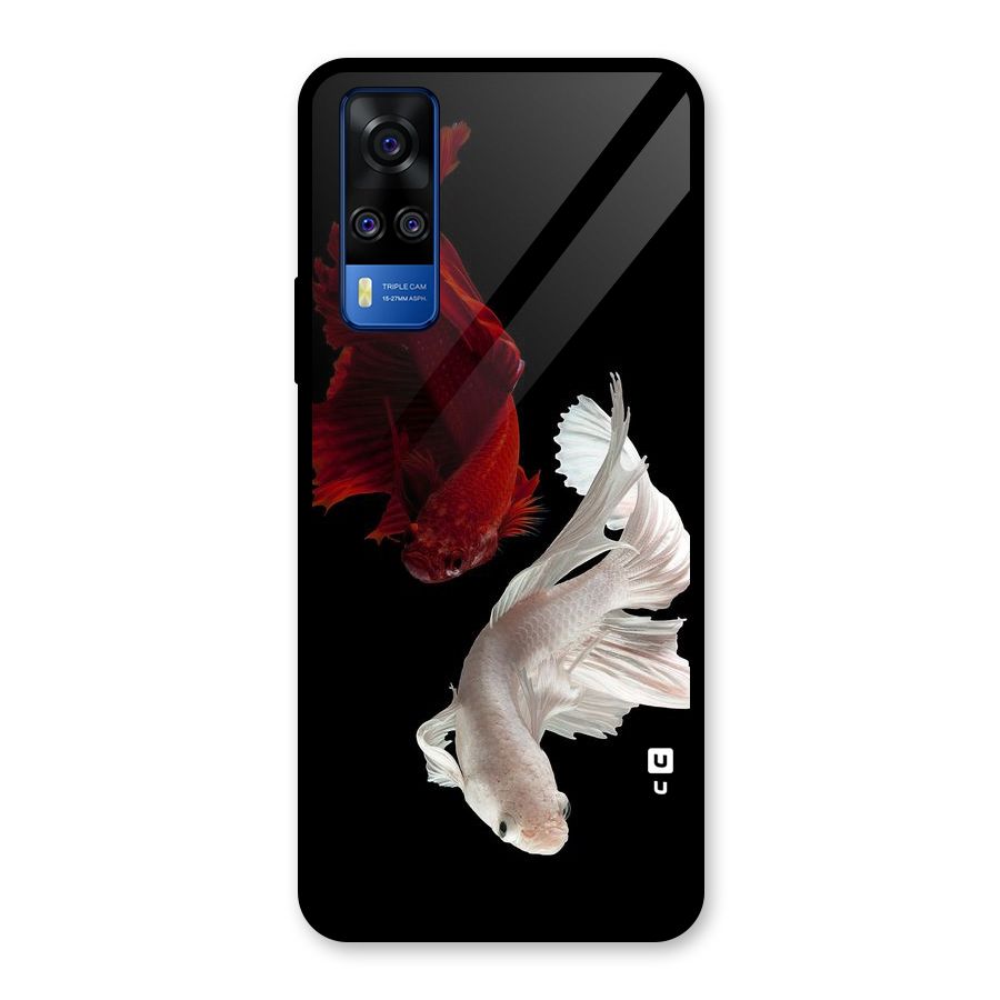 Fish Design Glass Back Case for Vivo Y31