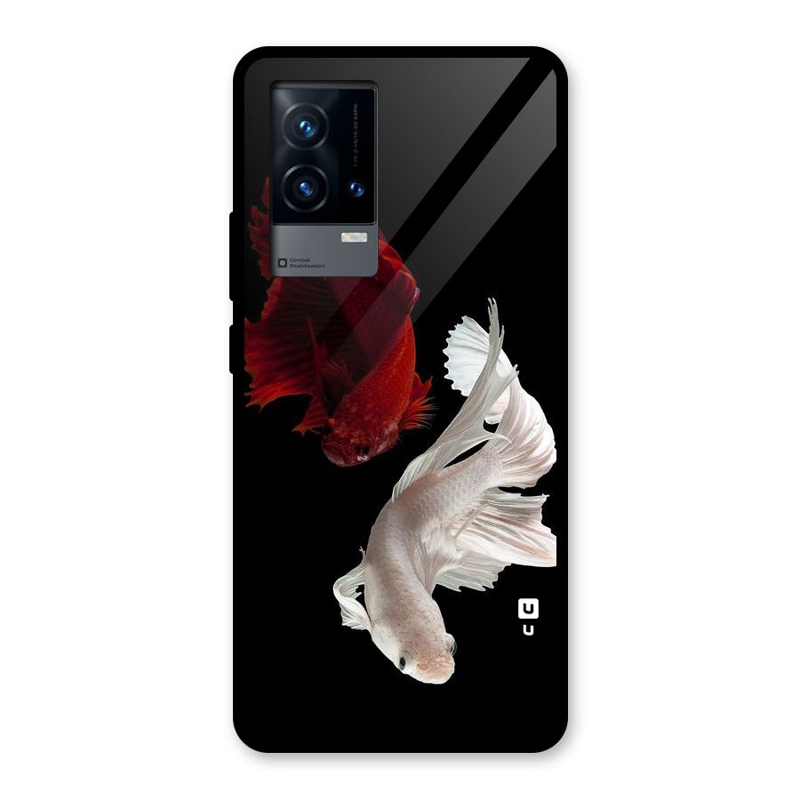 Fish Design Glass Back Case for iQOO 9 5G