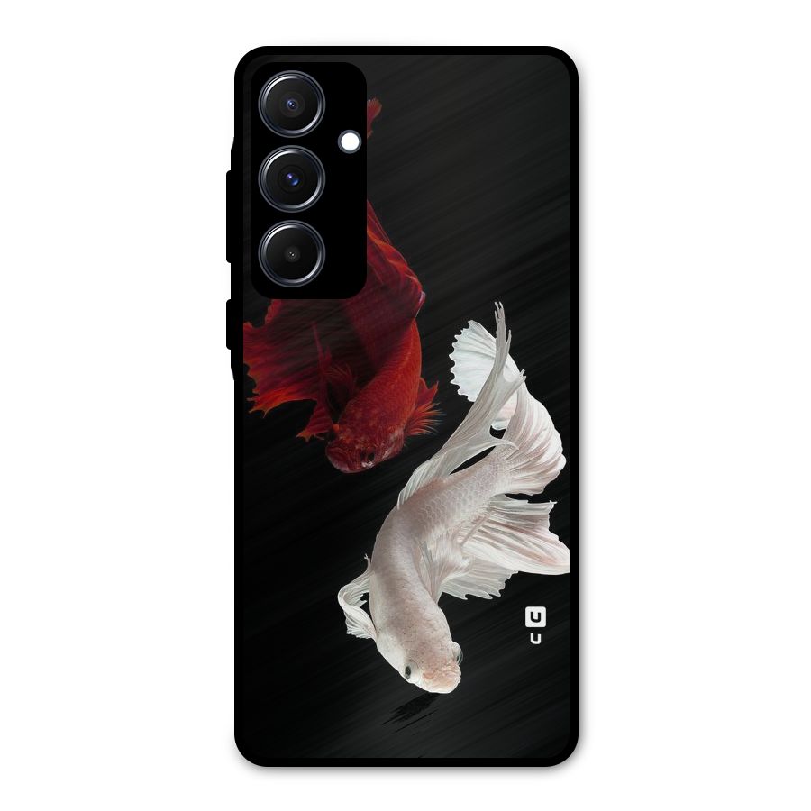 Fish Design Metal Back Case for Galaxy A55