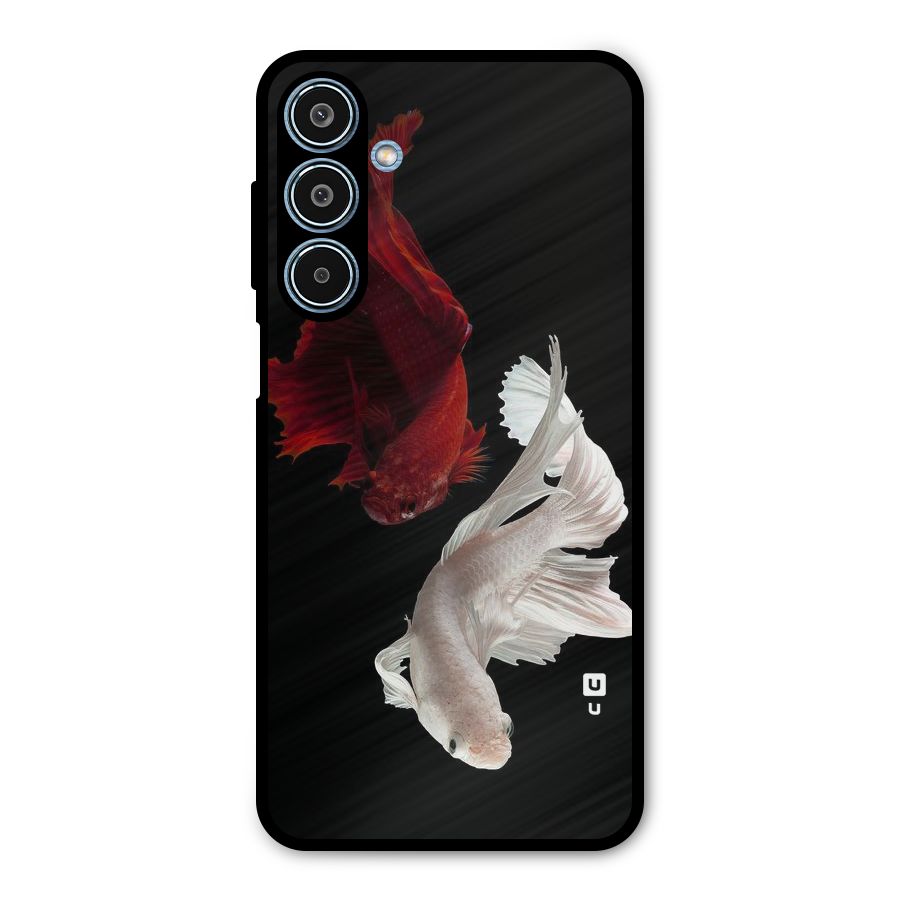 Fish Design Metal Back Case for Galaxy M35