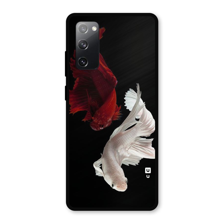 Fish Design Metal Back Case for Galaxy S20 FE 5G