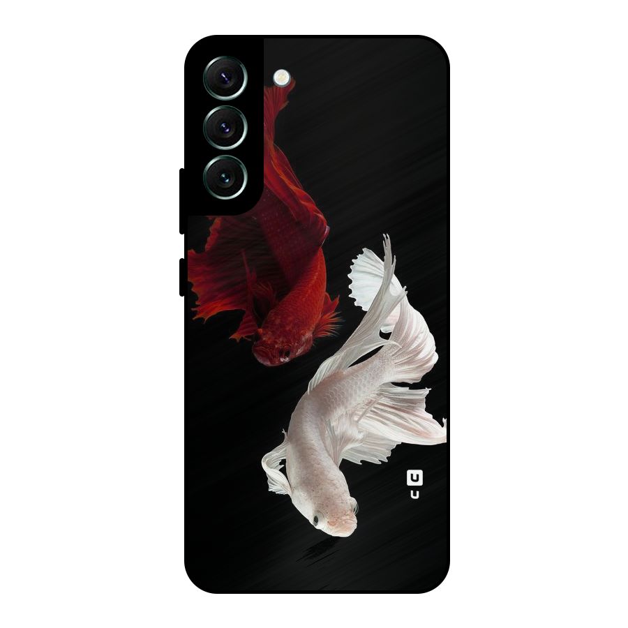 Fish Design Metal Back Case for Galaxy S22 Plus 5G
