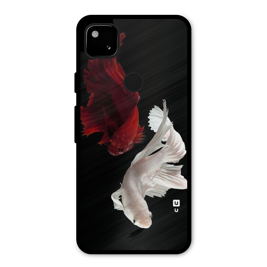Fish Design Metal Back Case for Google Pixel 4a