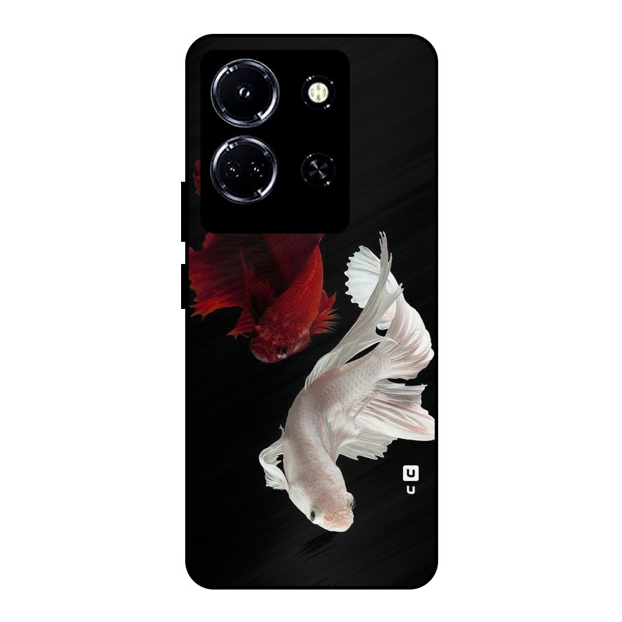 Fish Design Metal Back Case for Infinix Note 30 5G