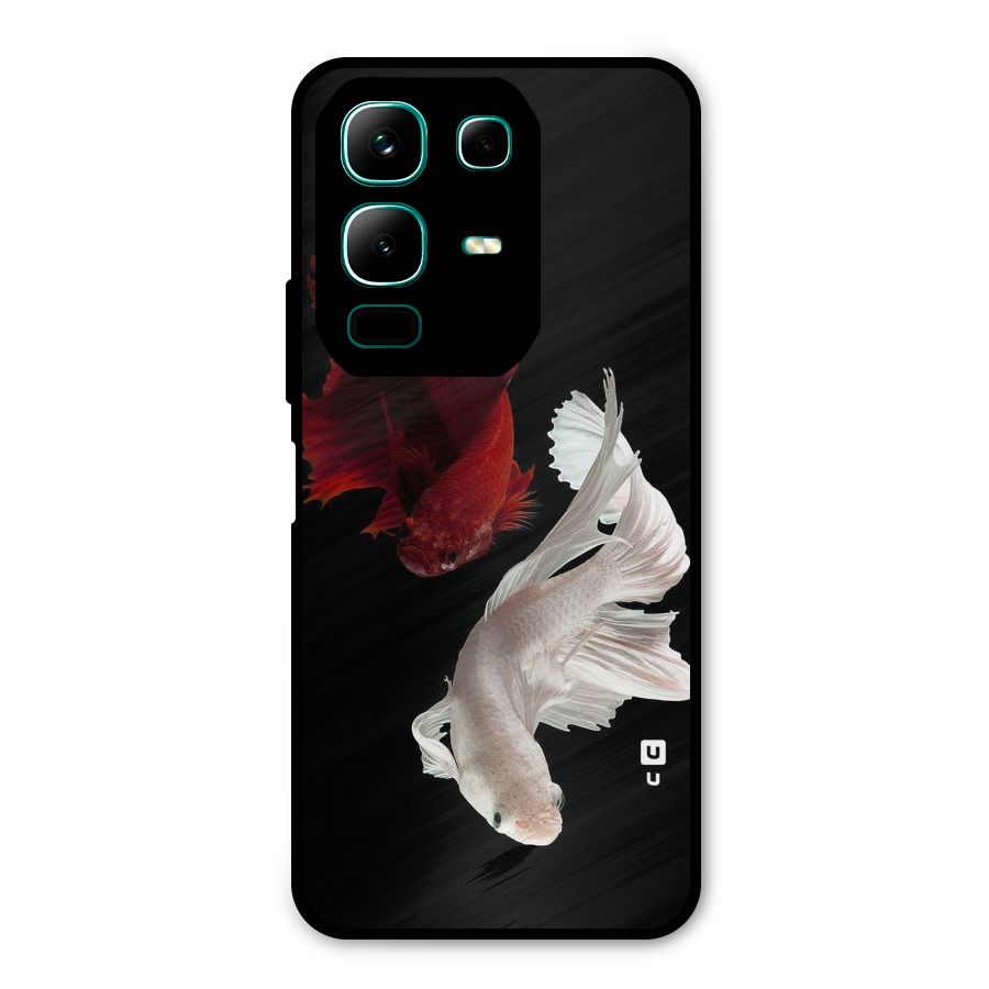 Fish Design Metal Back Case for Infinix Note 50x