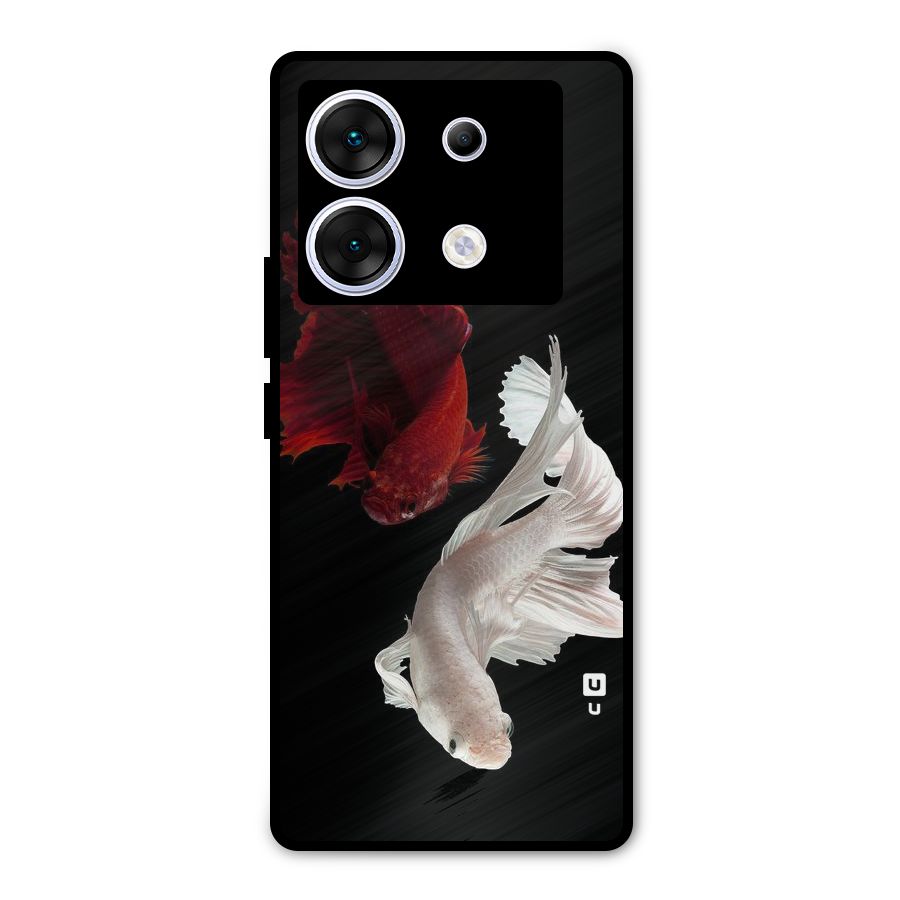 Fish Design Metal Back Case for Infinix Zero 30 5G