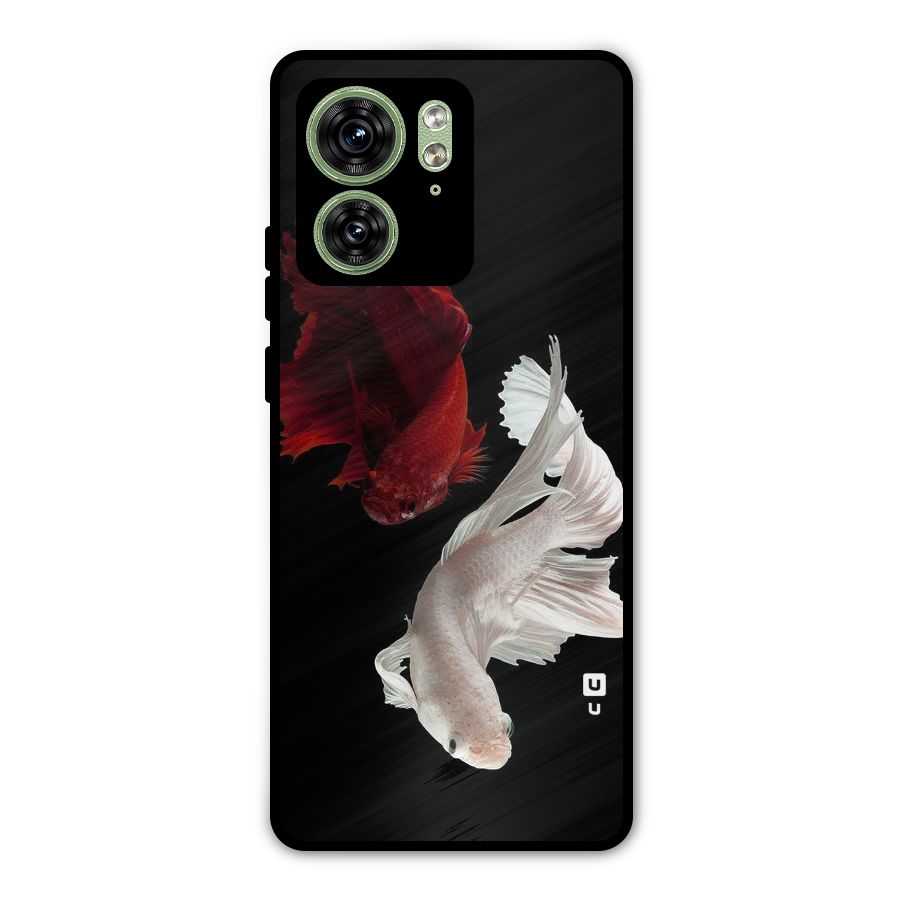Fish Design Metal Back Case for Motorola Edge 40 5G