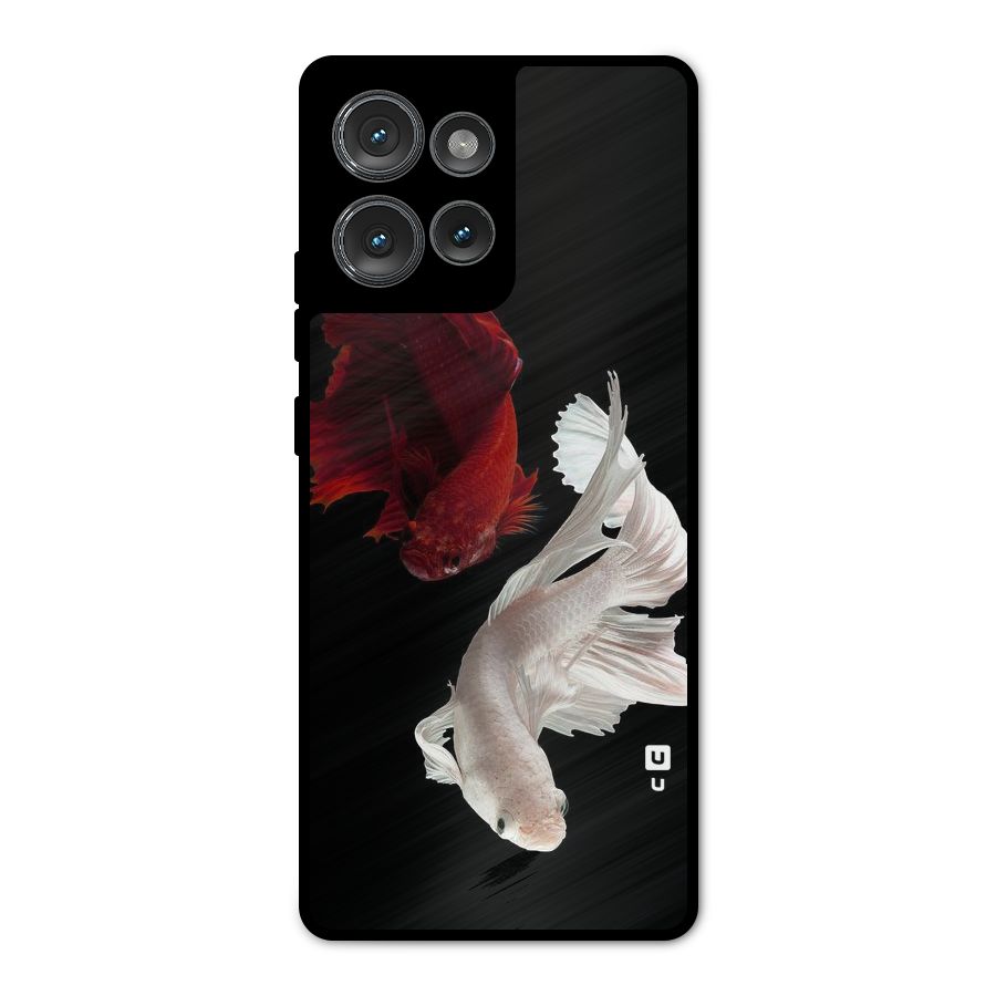 Fish Design Metal Back Case for Motorola Edge 50