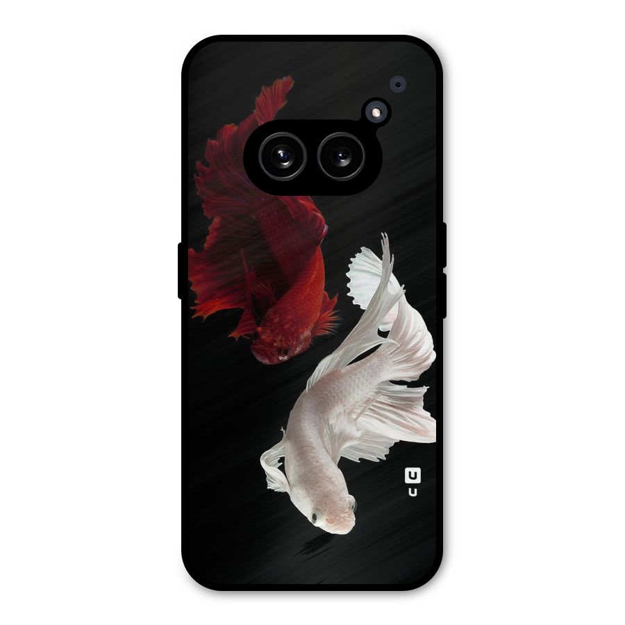 Fish Design Metal Back Case for Nothing Phone 2a Plus