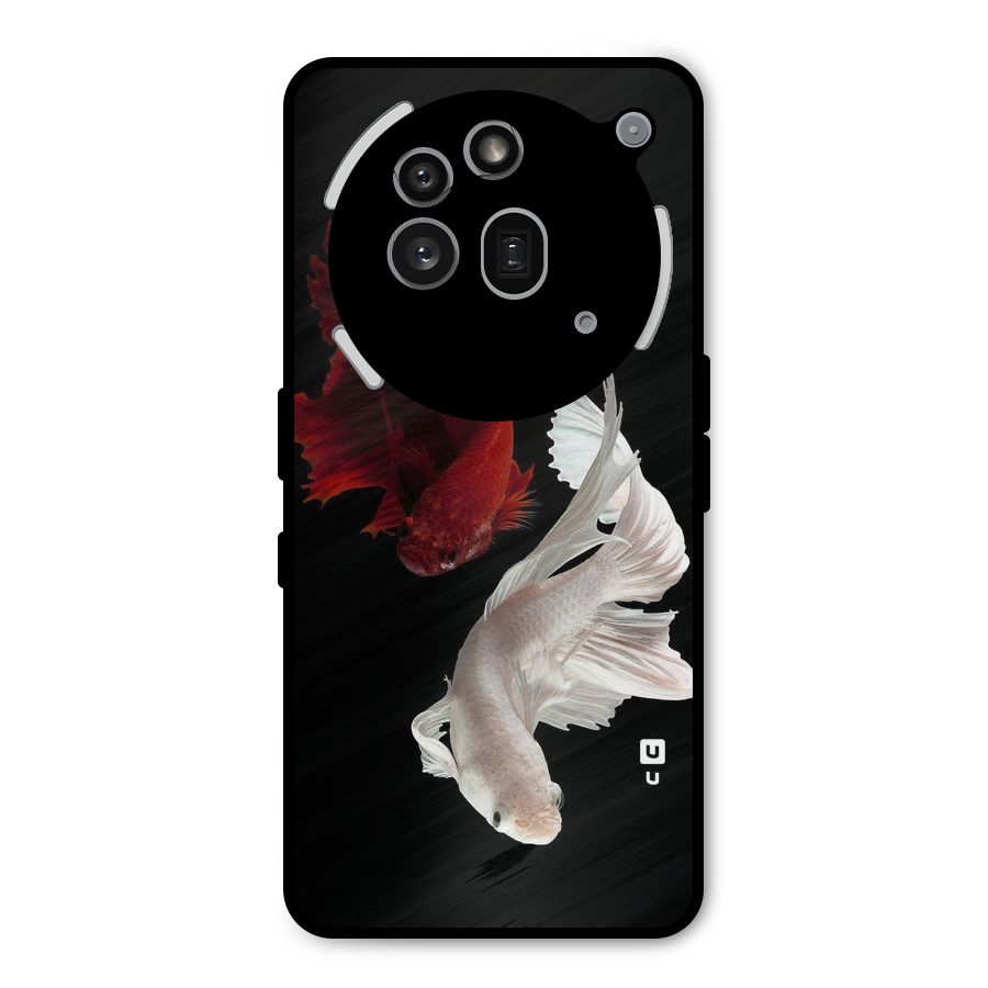 Fish Design Metal Back Case for Nothing Phone 3a Pro