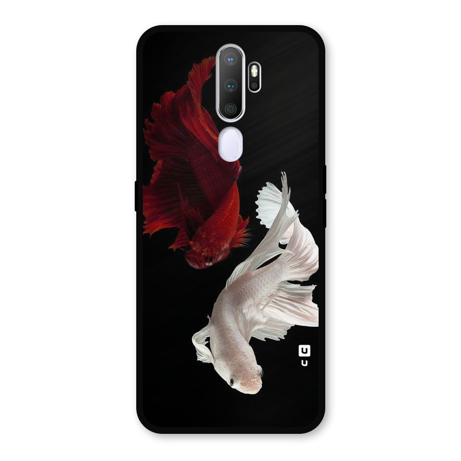 Fish Design Metal Back Case for Oppo A9 (2020)
