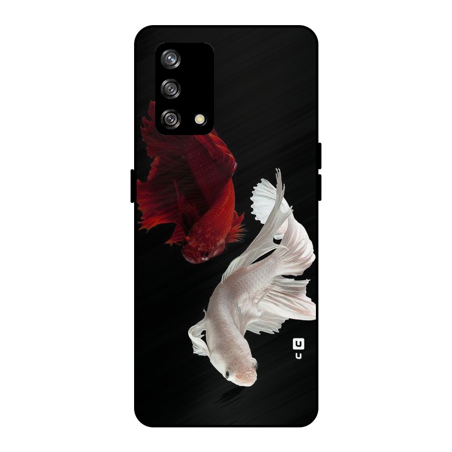 Fish Design Metal Back Case for Oppo F19