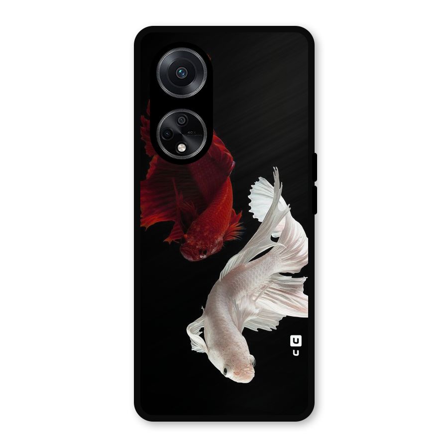 Fish Design Metal Back Case for Oppo F23