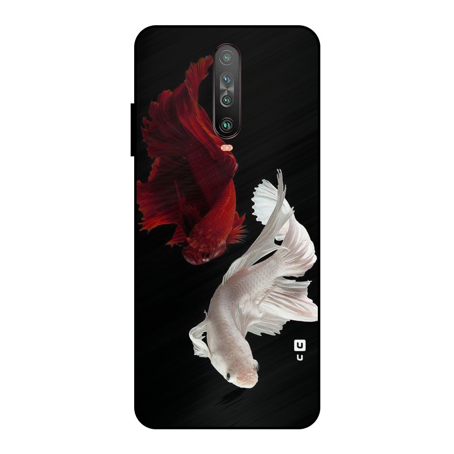 Fish Design Metal Back Case for Poco X2