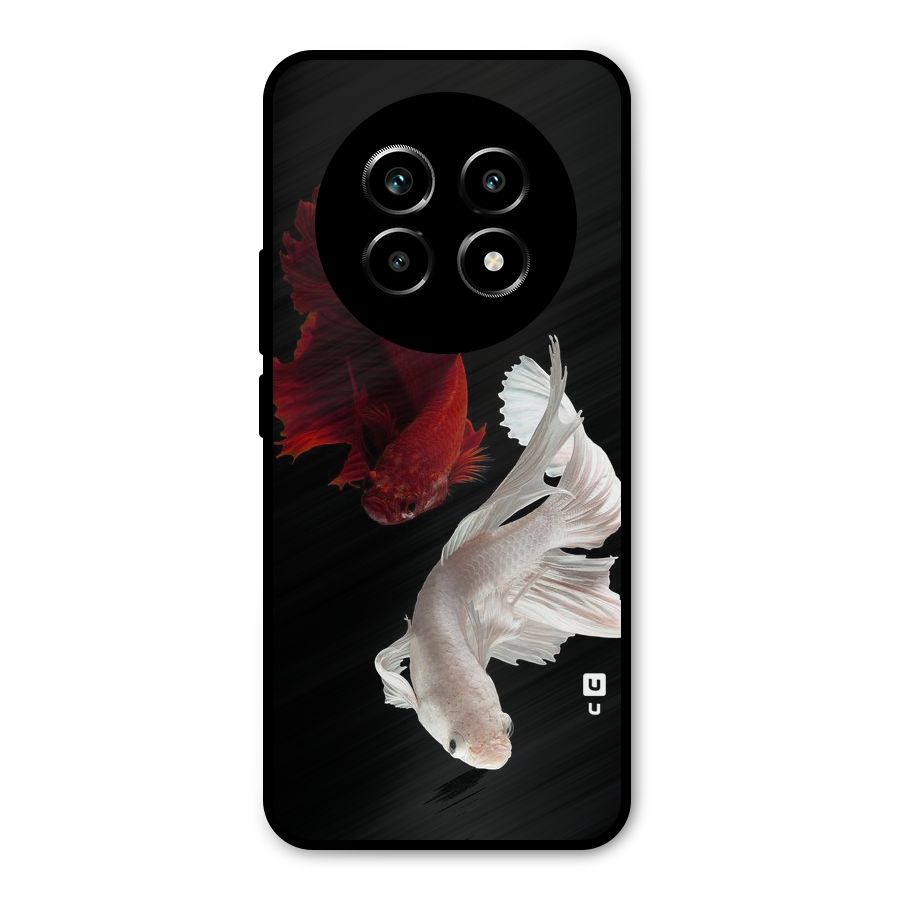 Fish Design Metal Back Case for Realme 13 Pro