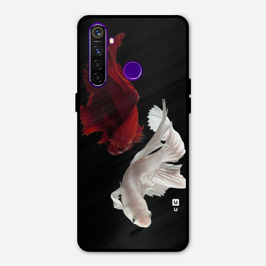 Fish Design Metal Back Case for Realme 5 Pro