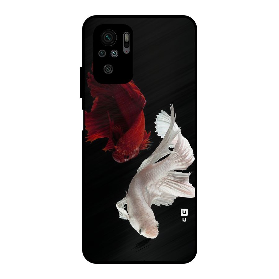 Fish Design Metal Back Case for Redmi Note 10S