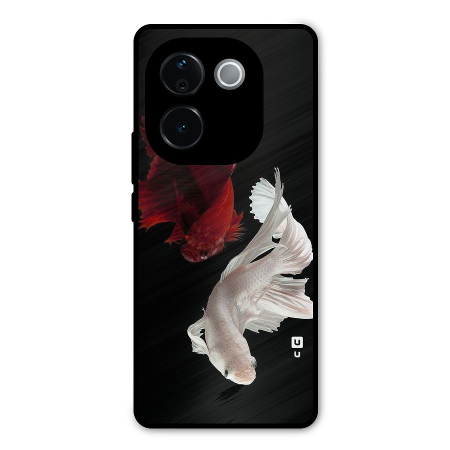 Fish Design Metal Back Case for Vivo T3 Pro