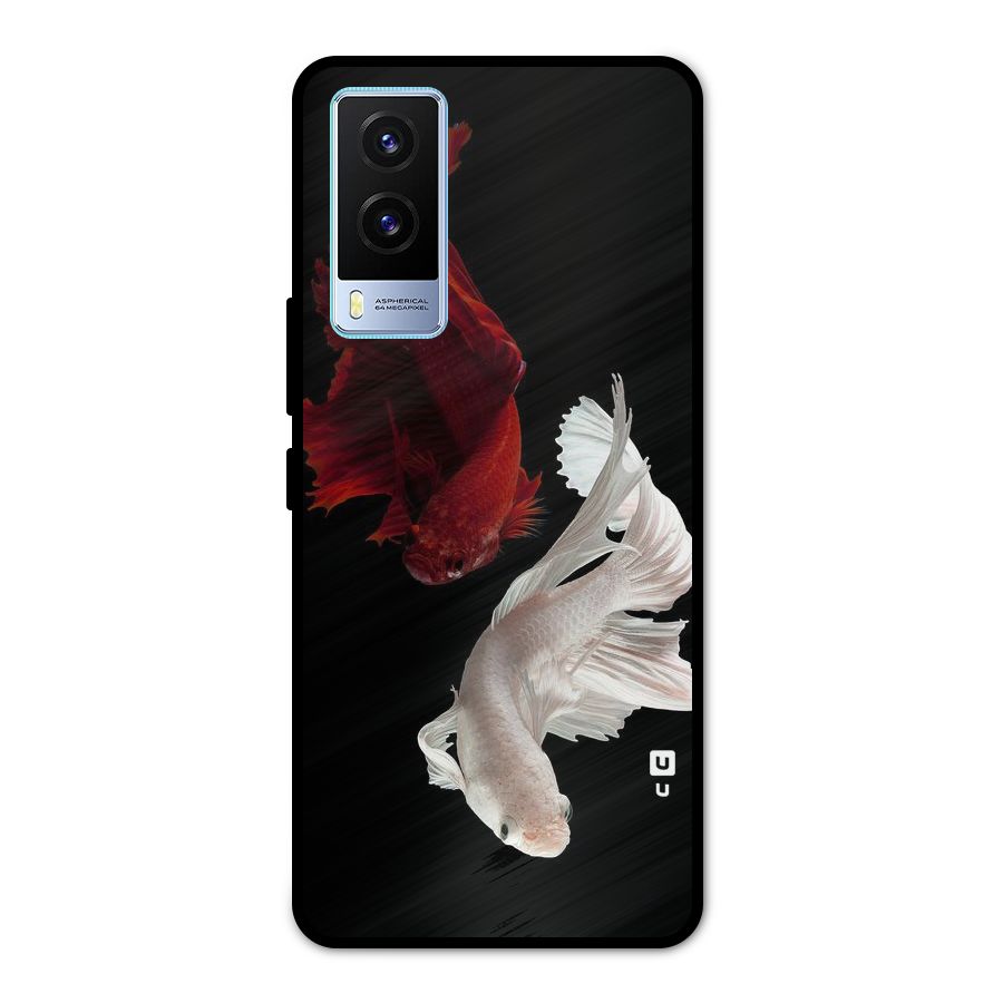 Fish Design Metal Back Case for Vivo V21e 5G