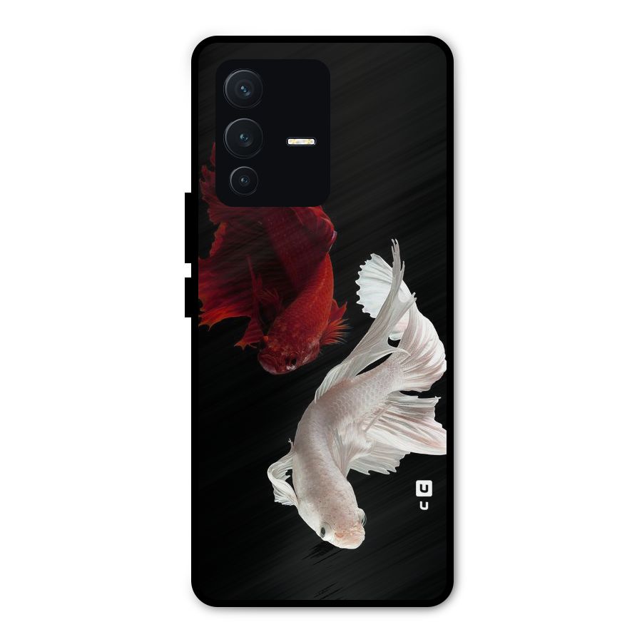 Fish Design Metal Back Case for Vivo V23 Pro