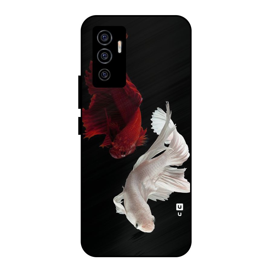 Fish Design Metal Back Case for Vivo V23e