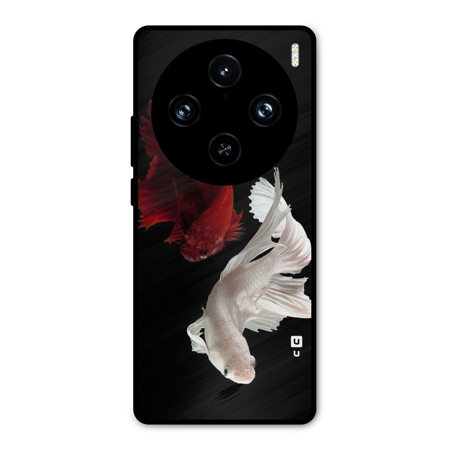 Fish Design Metal Back Case for Vivo X100 Pro