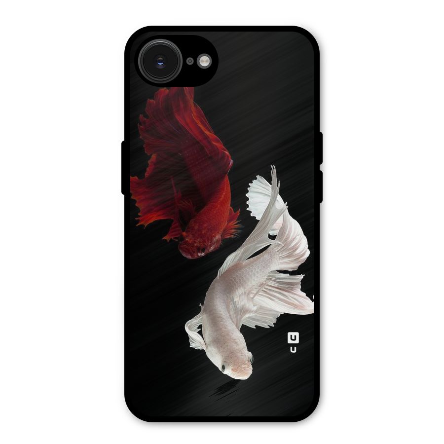 Fish Design Metal Back Case for iPhone 16e
