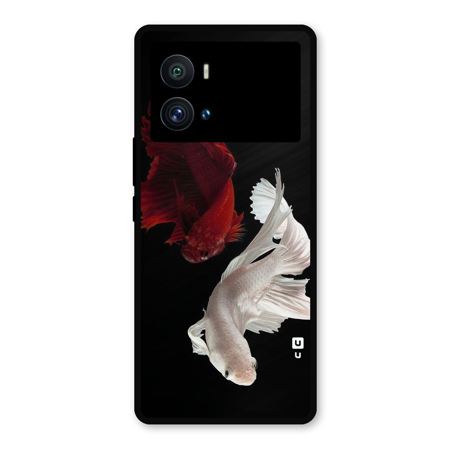 Fish Design Metal Back Case for iQOO 9 Pro