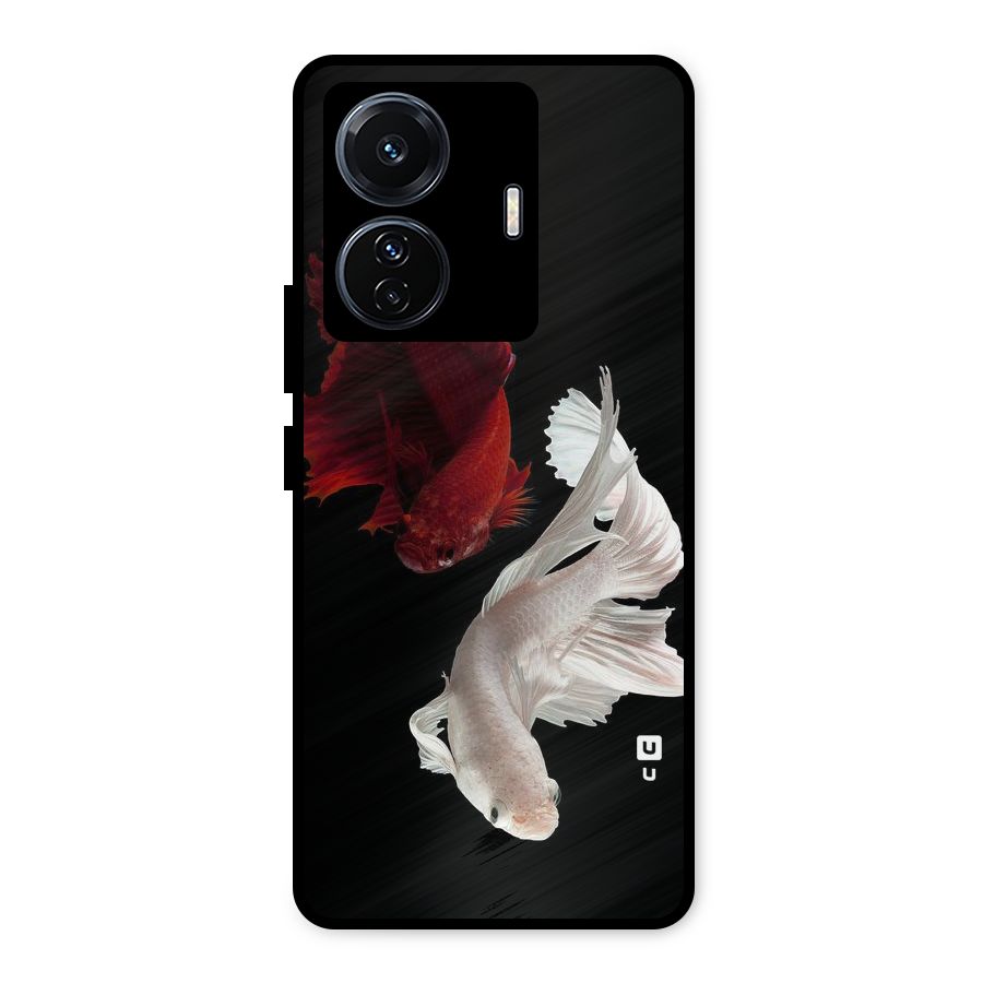 Fish Design Metal Back Case for iQOO Z6