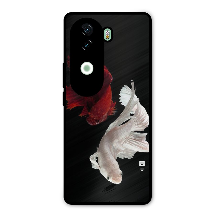 Fish Design Metal Back Case for iQOO Z9s