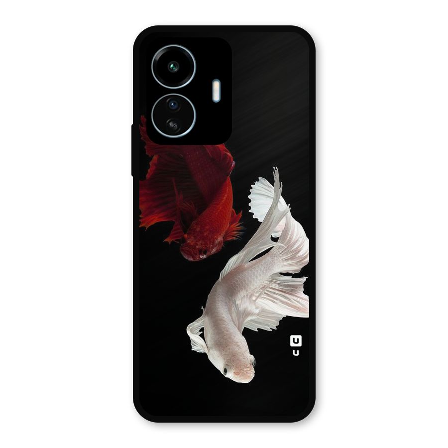 Fish Design Metal Back Case for vivo iQOO Z6 Lite 5G
