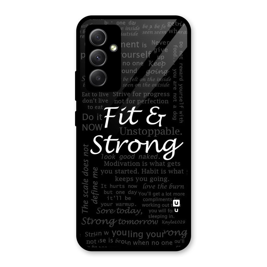 Fit And Strong Glass Back Case for Galaxy A34