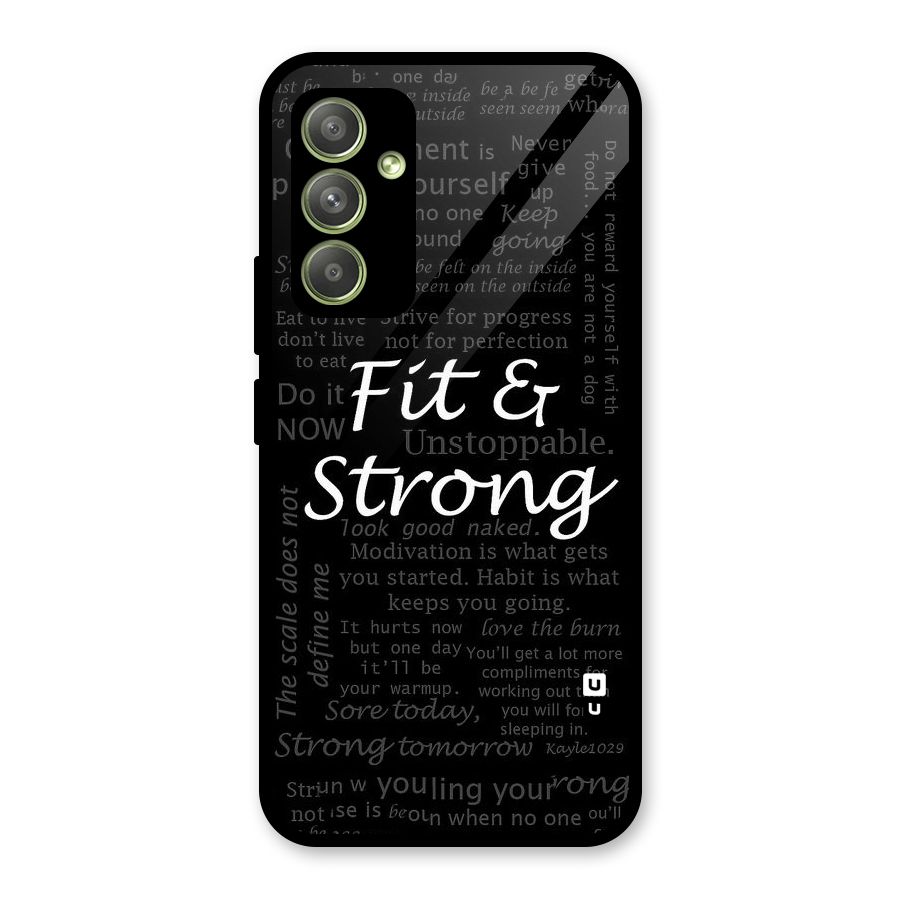 Fit And Strong Glass Back Case for Galaxy A54