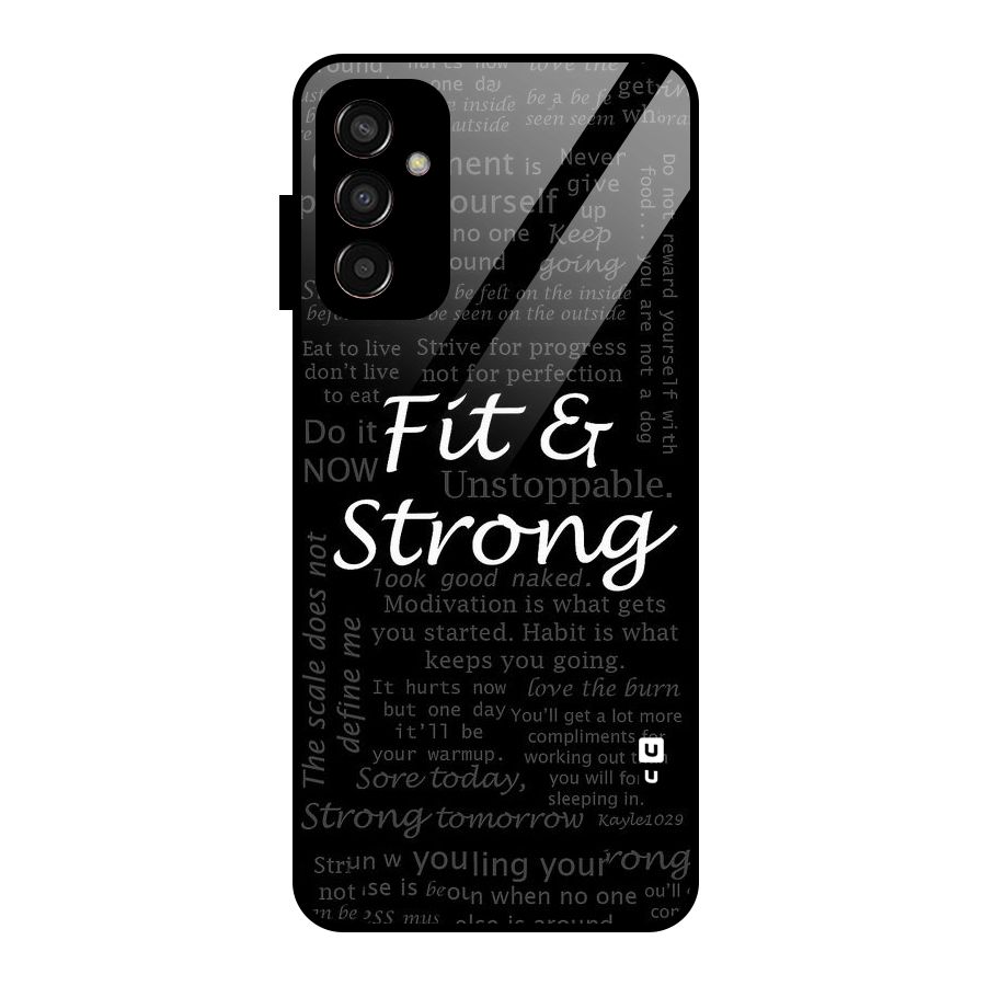 Fit And Strong Glass Back Case for Galaxy F13