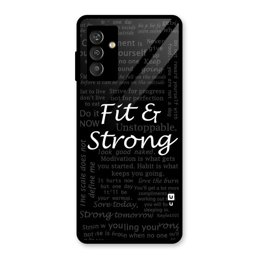 Fit And Strong Glass Back Case for Galaxy M13