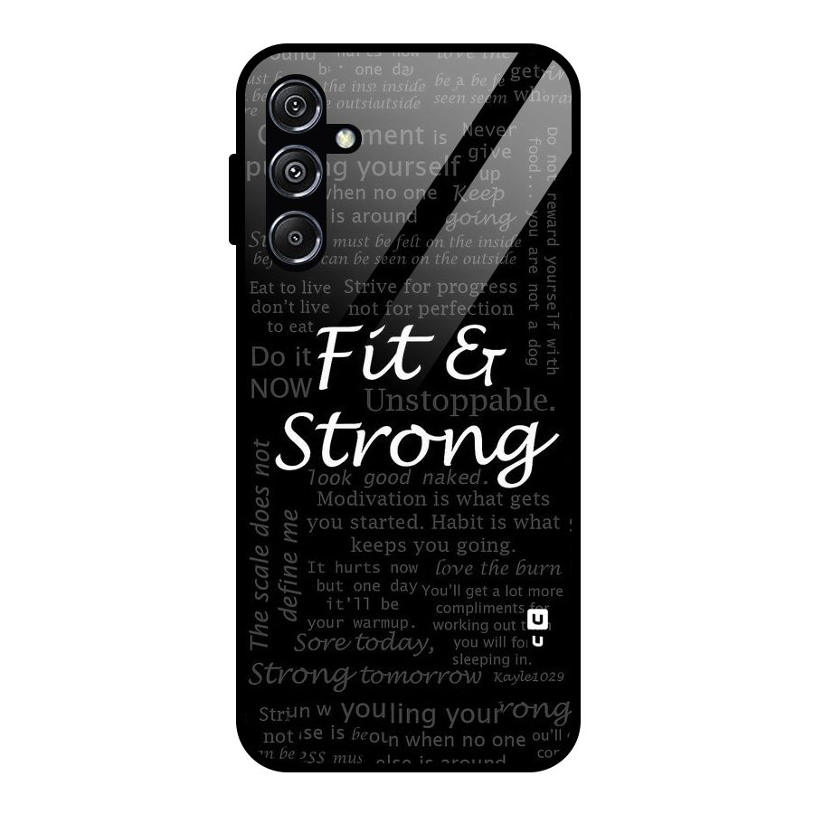 Fit And Strong Glass Back Case for Galaxy M34 5G