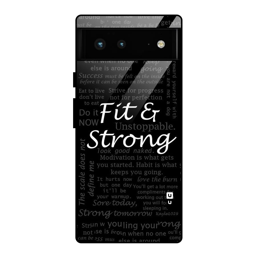 Fit And Strong Glass Back Case for Google Pixel 6