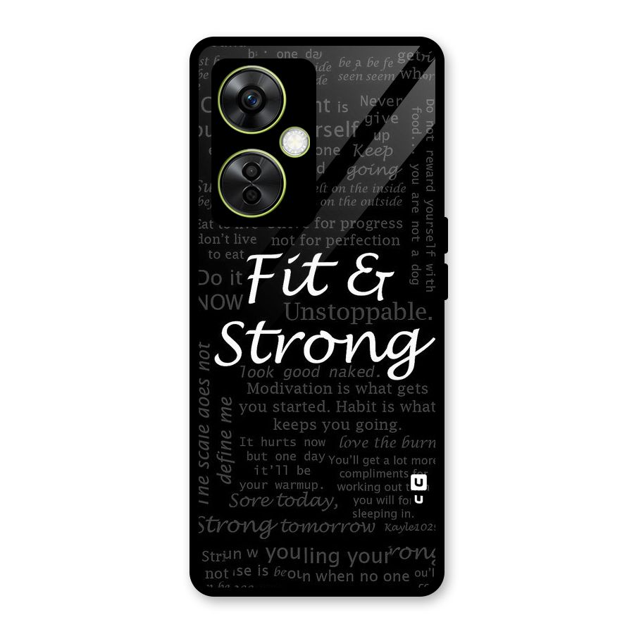 Fit And Strong Glass Back Case for OnePlus Nord CE 3 Lite
