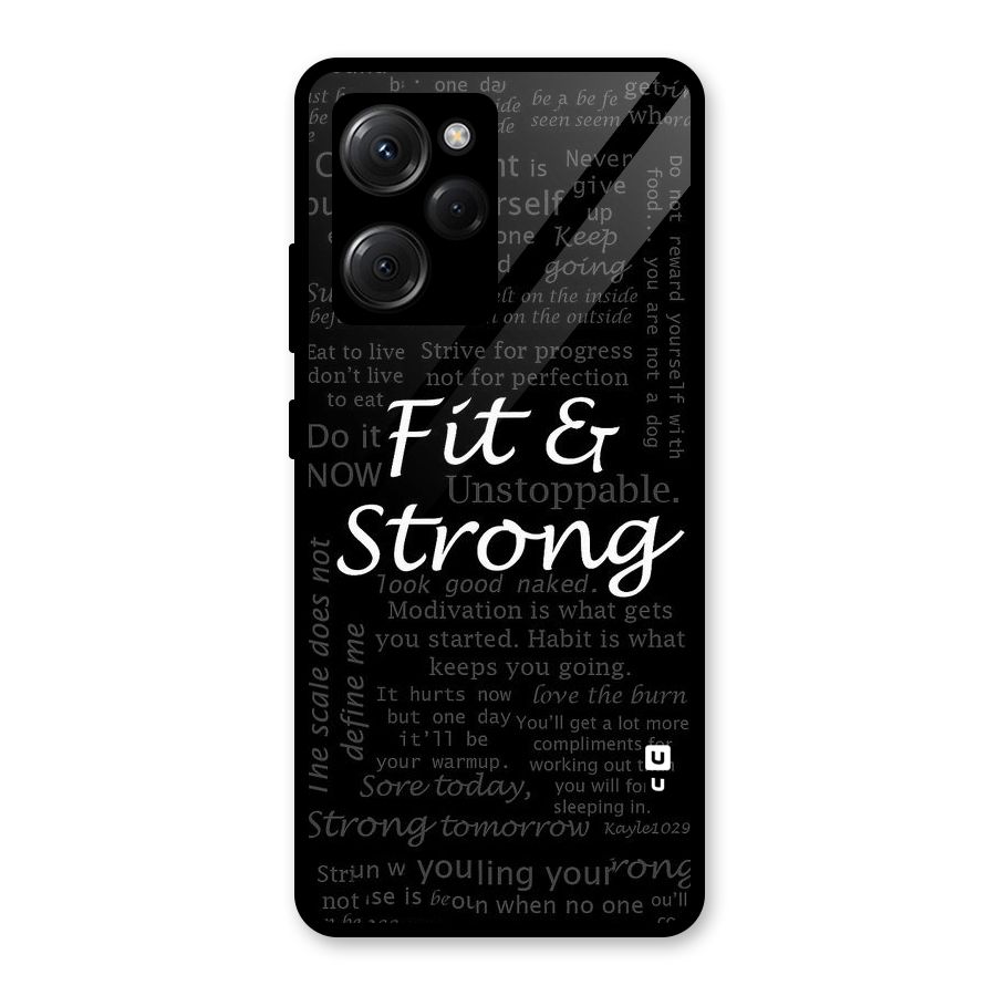Fit And Strong Glass Back Case for Poco X5 Pro