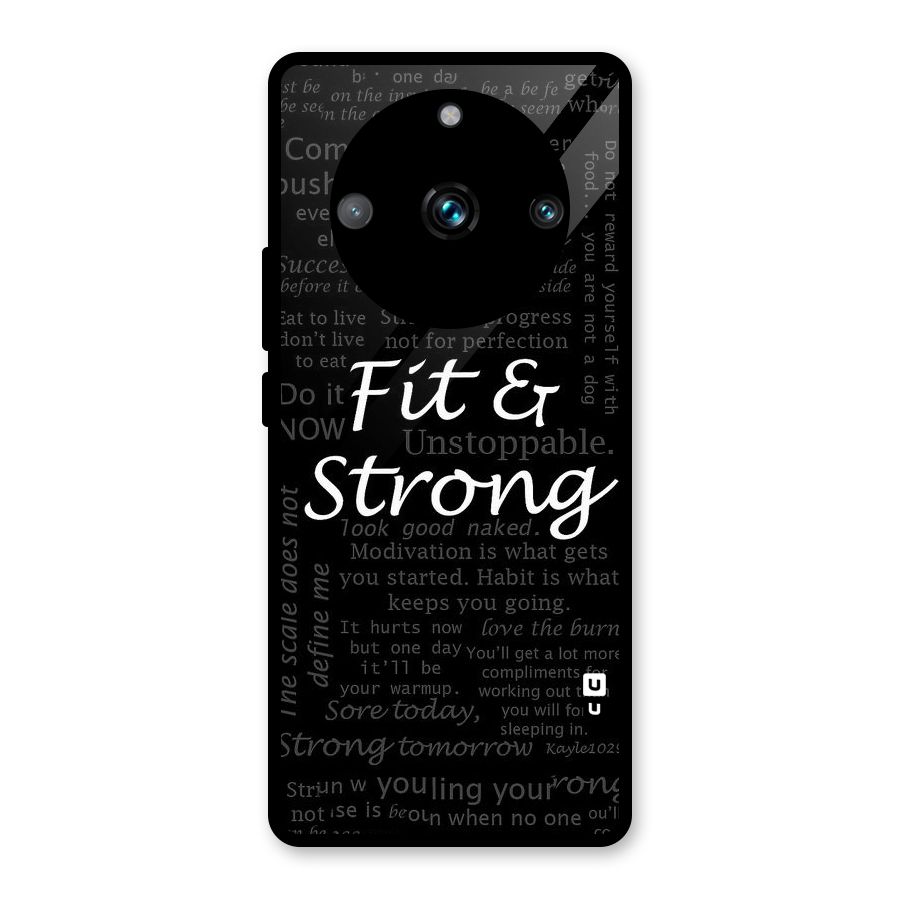 Fit And Strong Glass Back Case for Realme Narzo 60 Pro