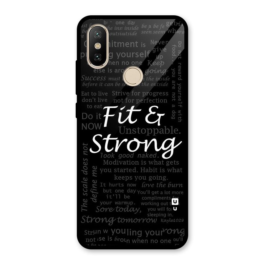 Fit And Strong Glass Back Case for Redmi A2
