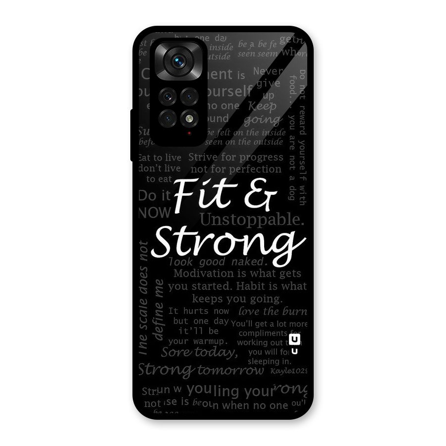 Fit And Strong Glass Back Case for Redmi Note 11S