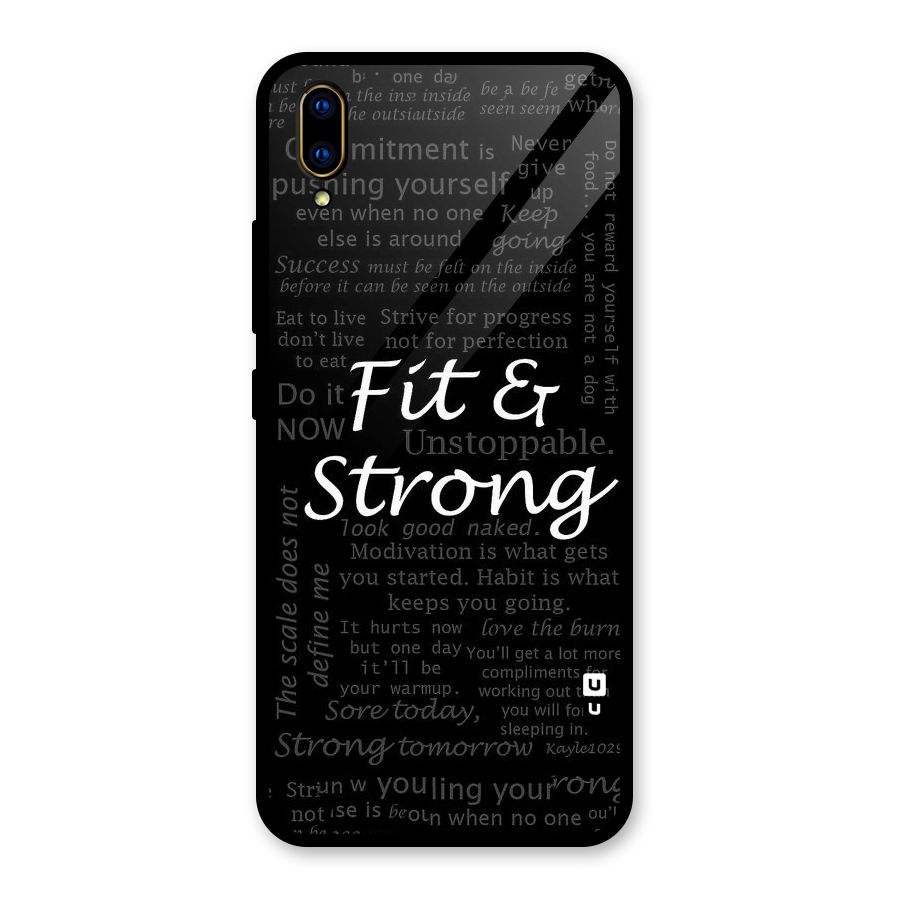 Fit And Strong Glass Back Case for Vivo V11 Pro