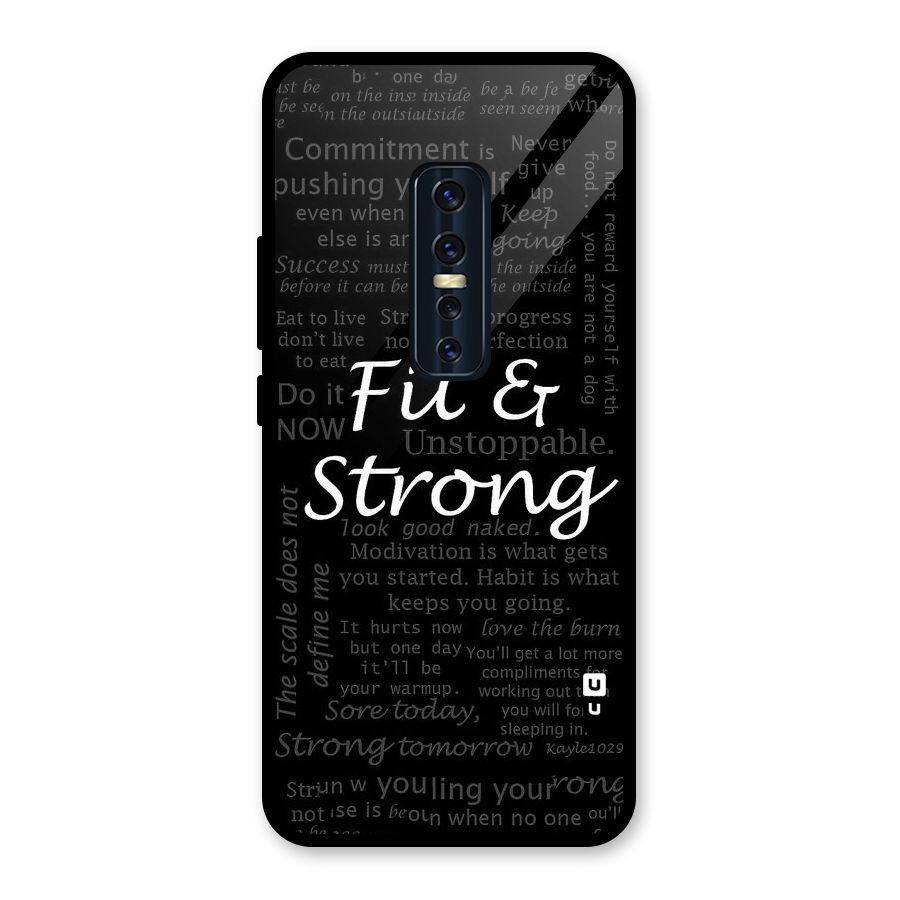Fit And Strong Glass Back Case for Vivo V17 Pro