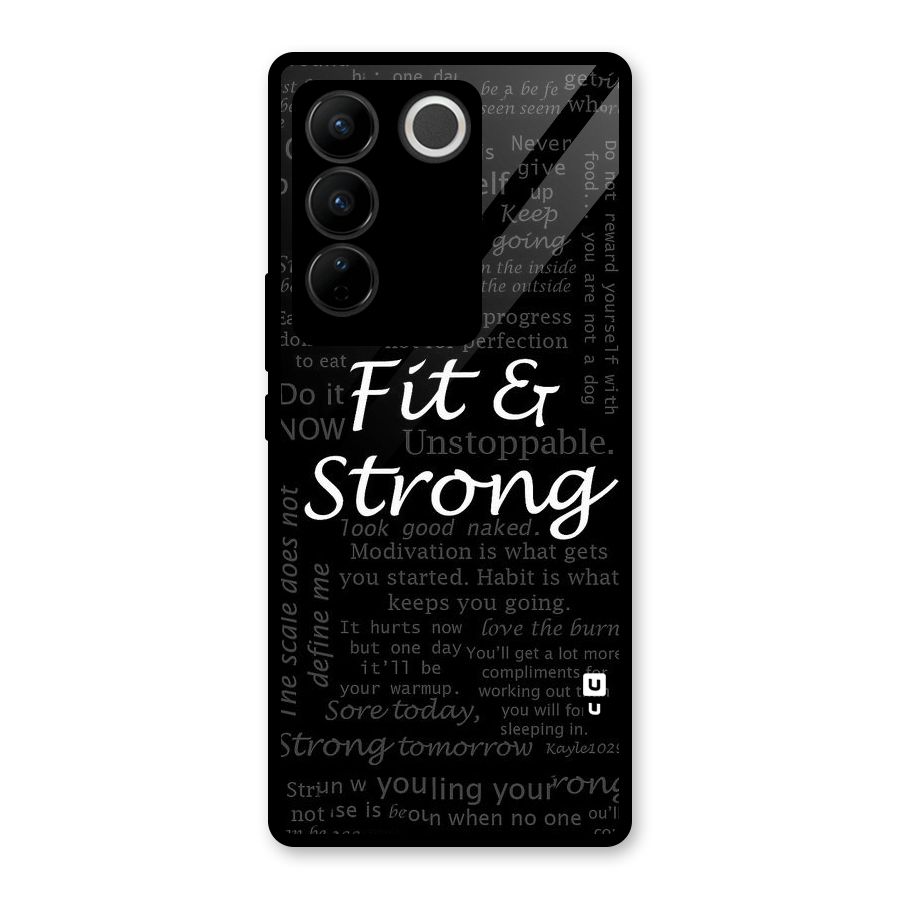 Fit And Strong Glass Back Case for Vivo V27 Pro
