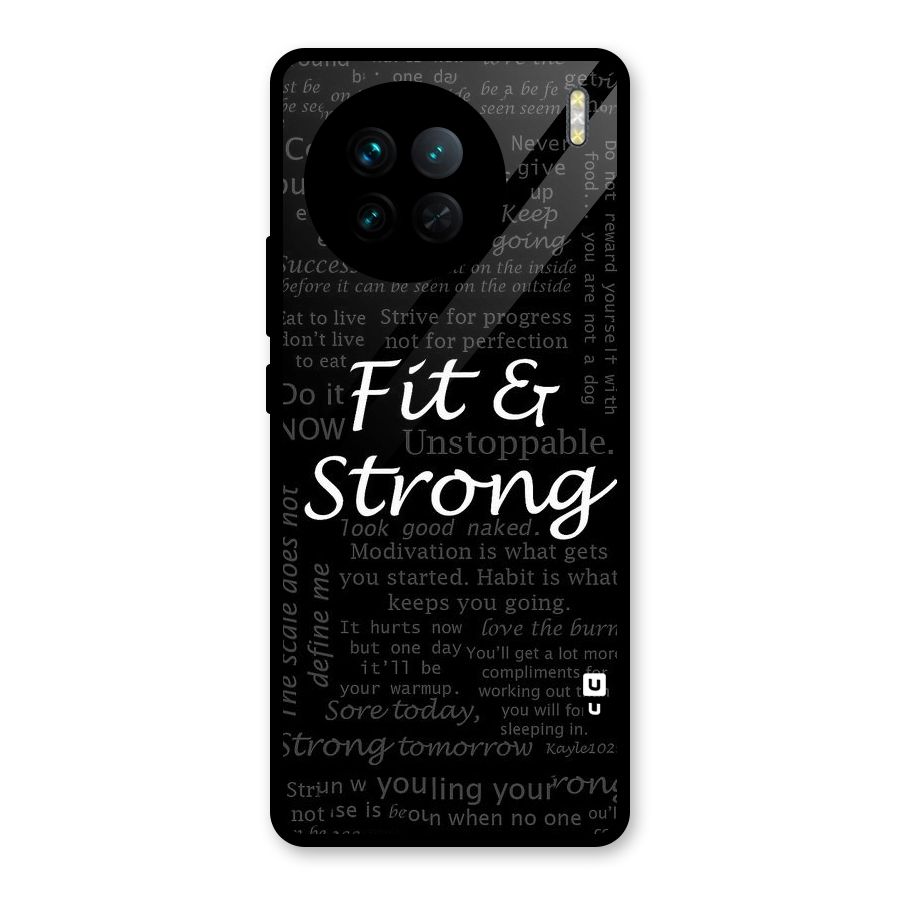 Fit And Strong Glass Back Case for Vivo X90