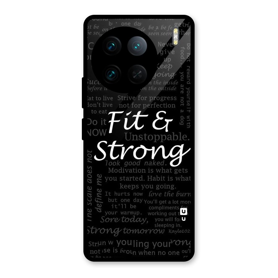 Fit And Strong Glass Back Case for Vivo X90 Pro