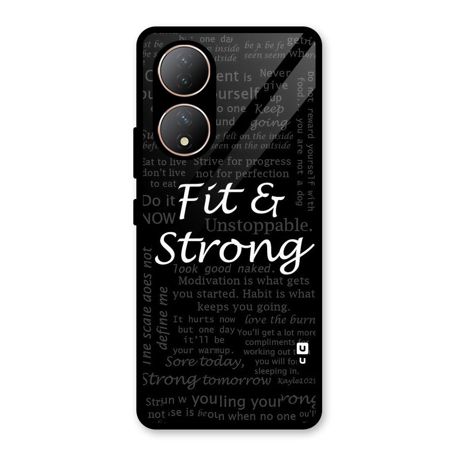 Fit And Strong Glass Back Case for Vivo Y100A