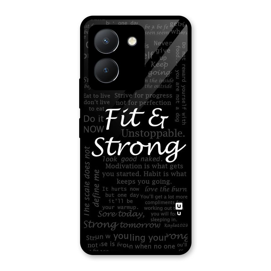 Fit And Strong Glass Back Case for Vivo Y36
